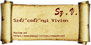 Szécsényi Vivien névjegykártya